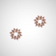 Earrings-silver-925-pink-gold-plated