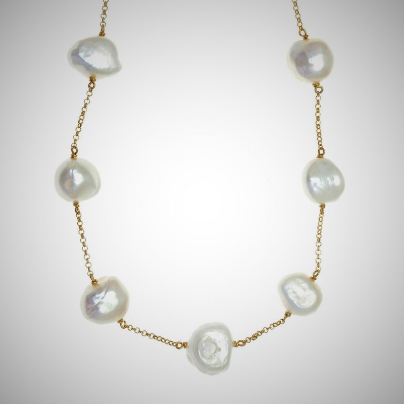 Necklase-in-silver-925-yellow-gold-plated-with-pearls